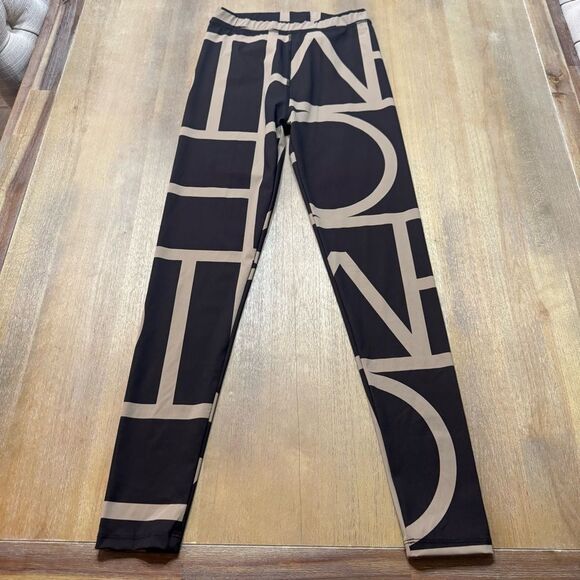Totême Monogram Leggings Size Small Brown - Picture 4 of 12